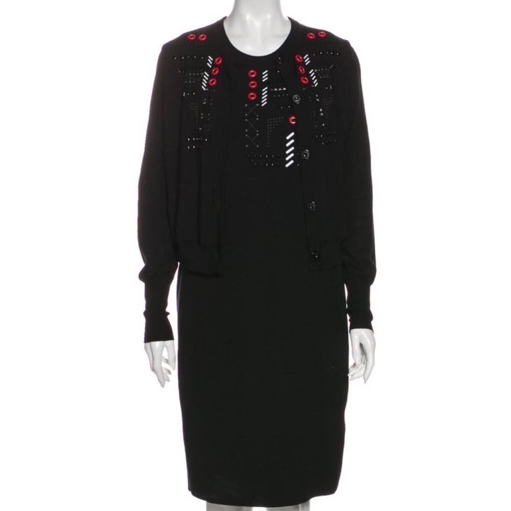 Versace Beaded Cardigan and dress set size Size 8